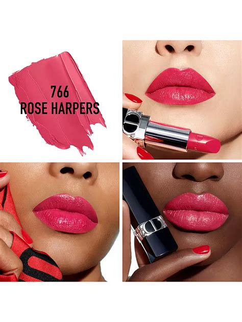 dior rose harpers red lipstick.